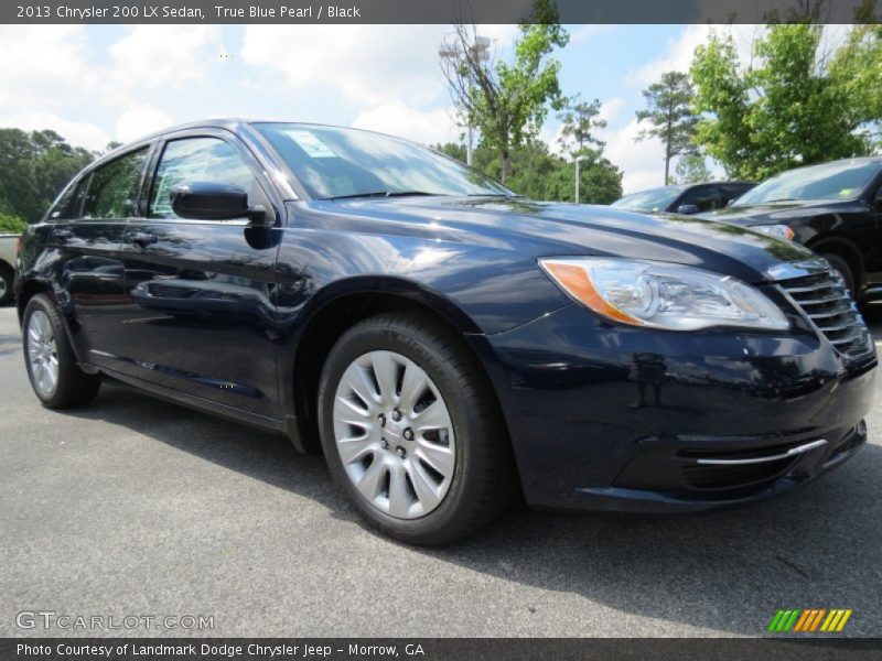 True Blue Pearl / Black 2013 Chrysler 200 LX Sedan