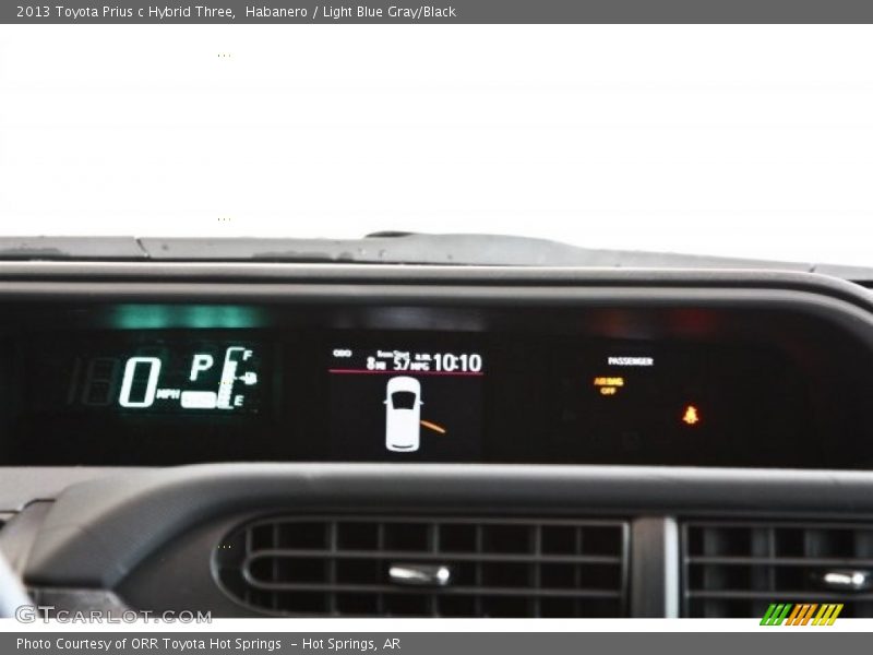 Habanero / Light Blue Gray/Black 2013 Toyota Prius c Hybrid Three