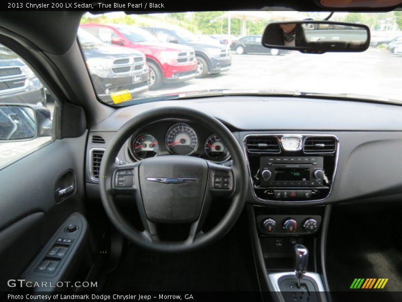 True Blue Pearl / Black 2013 Chrysler 200 LX Sedan