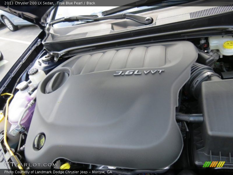 True Blue Pearl / Black 2013 Chrysler 200 LX Sedan
