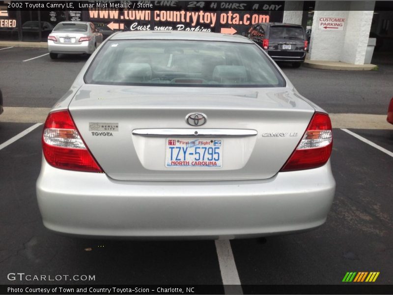 Lunar Mist Metallic / Stone 2002 Toyota Camry LE