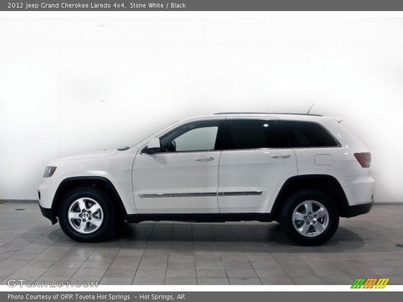 Stone White / Black 2012 Jeep Grand Cherokee Laredo 4x4