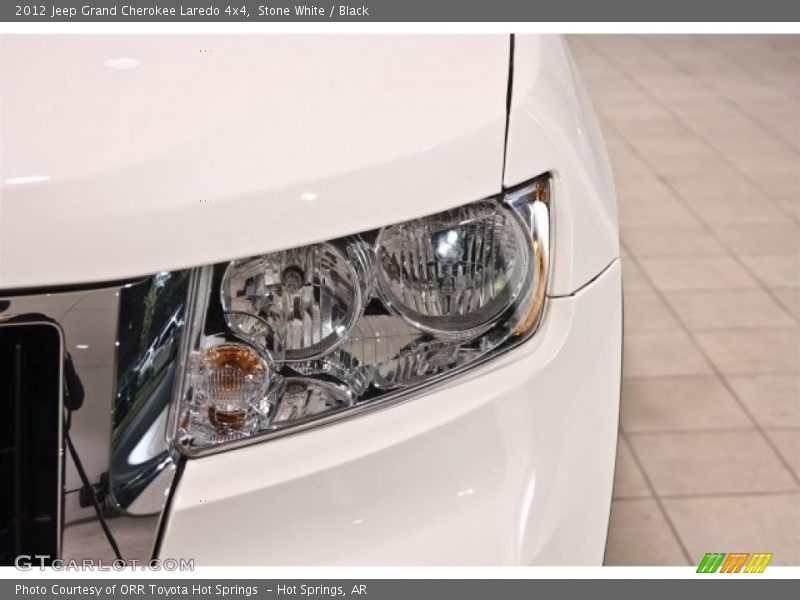 Stone White / Black 2012 Jeep Grand Cherokee Laredo 4x4