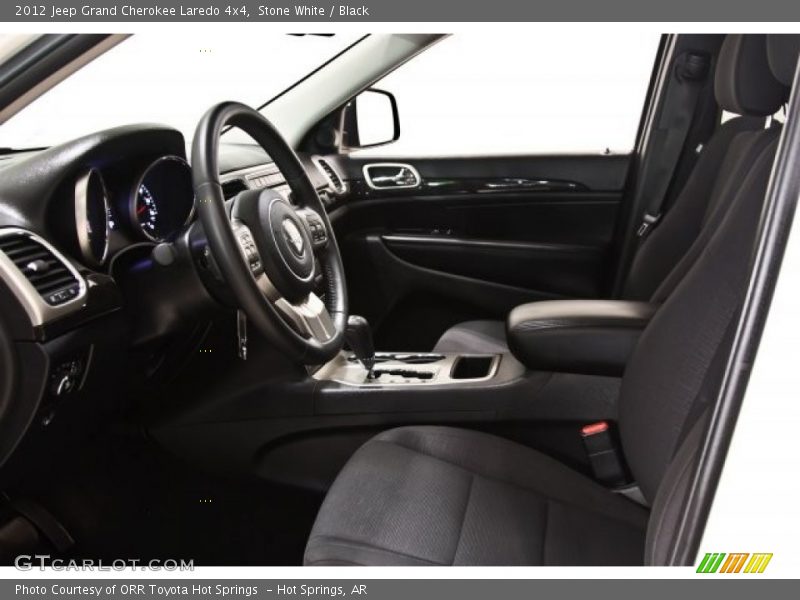 Stone White / Black 2012 Jeep Grand Cherokee Laredo 4x4