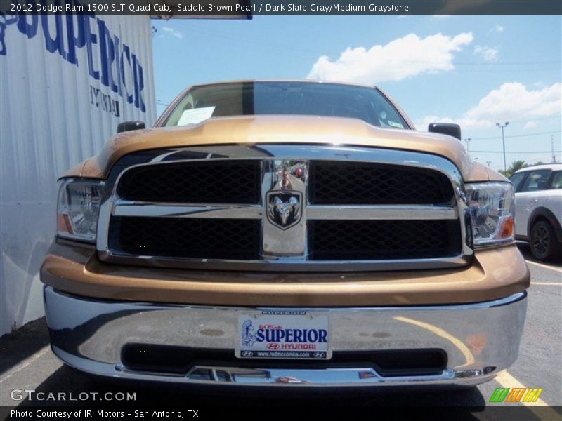 Saddle Brown Pearl / Dark Slate Gray/Medium Graystone 2012 Dodge Ram 1500 SLT Quad Cab