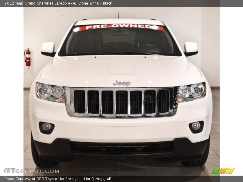 Stone White / Black 2012 Jeep Grand Cherokee Laredo 4x4