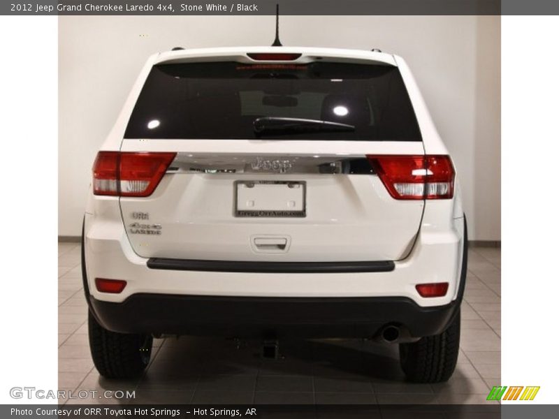 Stone White / Black 2012 Jeep Grand Cherokee Laredo 4x4