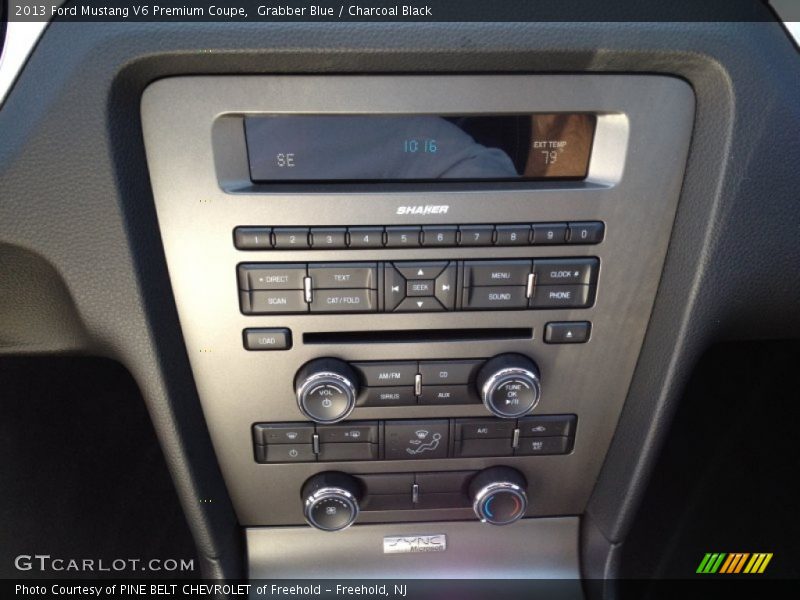 Grabber Blue / Charcoal Black 2013 Ford Mustang V6 Premium Coupe