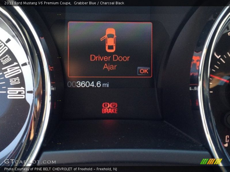 Grabber Blue / Charcoal Black 2013 Ford Mustang V6 Premium Coupe