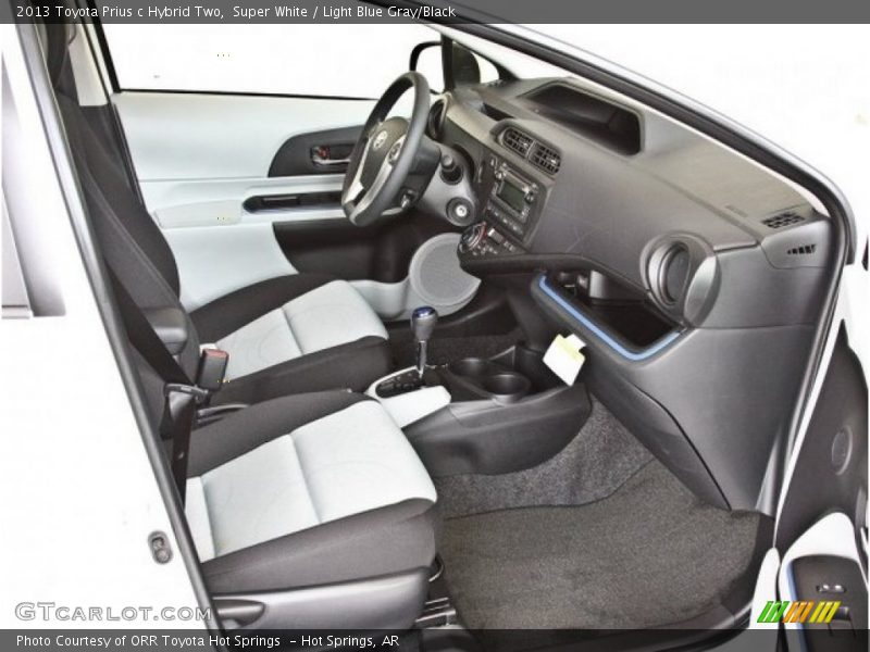 Front Seat of 2013 Prius c Hybrid Two