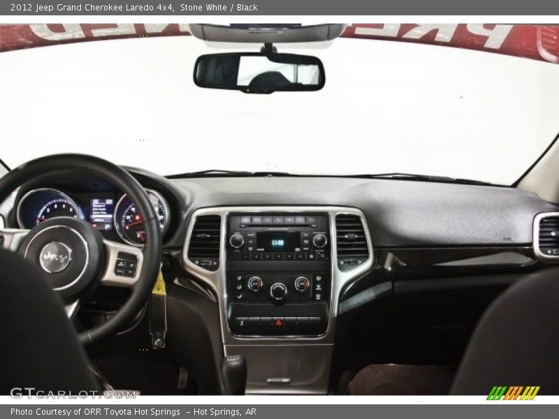 Stone White / Black 2012 Jeep Grand Cherokee Laredo 4x4