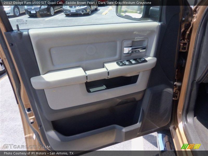 Saddle Brown Pearl / Dark Slate Gray/Medium Graystone 2012 Dodge Ram 1500 SLT Quad Cab