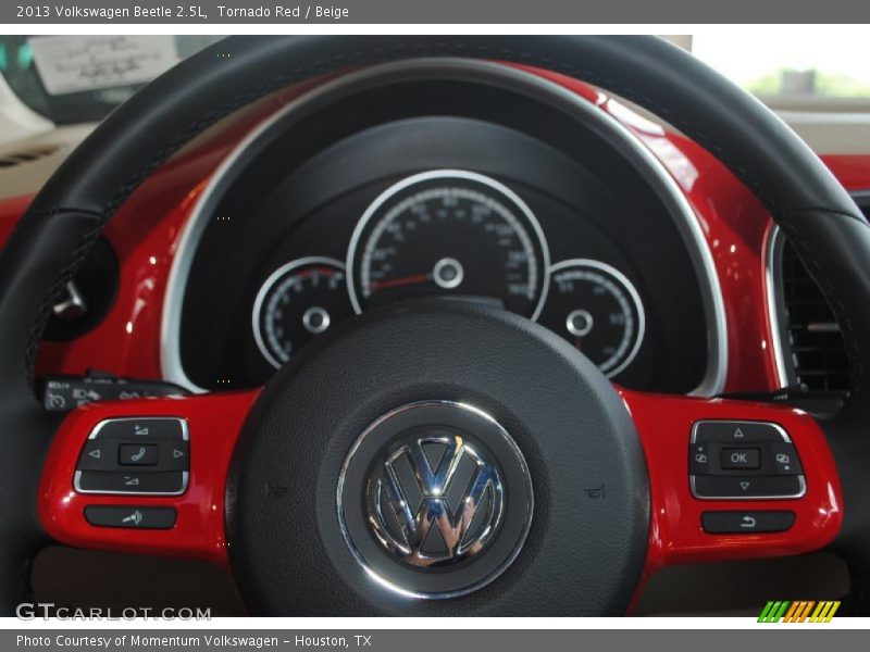 Tornado Red / Beige 2013 Volkswagen Beetle 2.5L