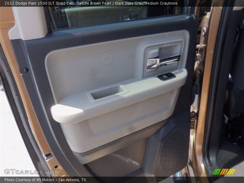 Saddle Brown Pearl / Dark Slate Gray/Medium Graystone 2012 Dodge Ram 1500 SLT Quad Cab