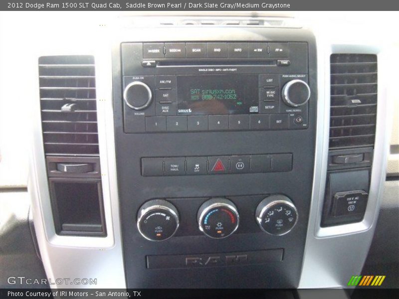 Saddle Brown Pearl / Dark Slate Gray/Medium Graystone 2012 Dodge Ram 1500 SLT Quad Cab