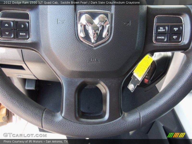 Saddle Brown Pearl / Dark Slate Gray/Medium Graystone 2012 Dodge Ram 1500 SLT Quad Cab