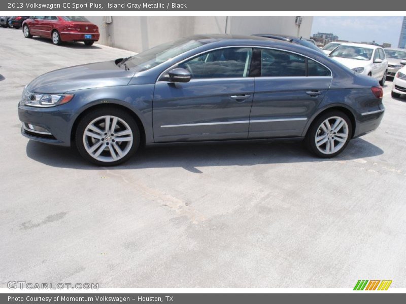 Island Gray Metallic / Black 2013 Volkswagen CC Sport Plus