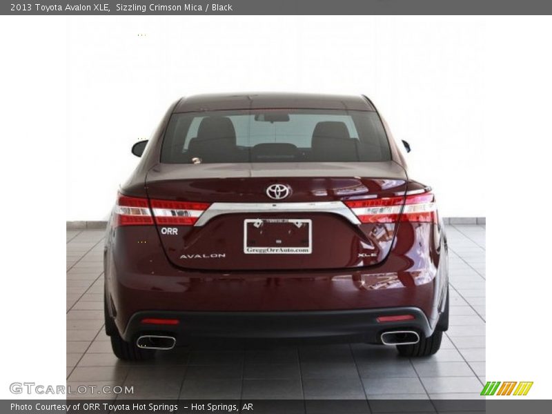 Sizzling Crimson Mica / Black 2013 Toyota Avalon XLE