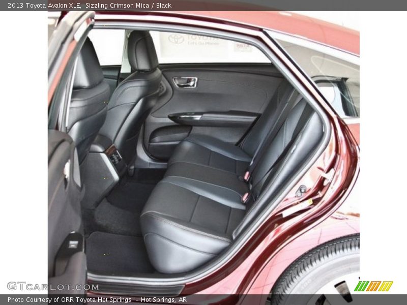 Rear Seat of 2013 Avalon XLE