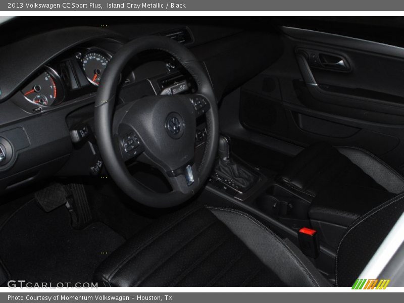Island Gray Metallic / Black 2013 Volkswagen CC Sport Plus
