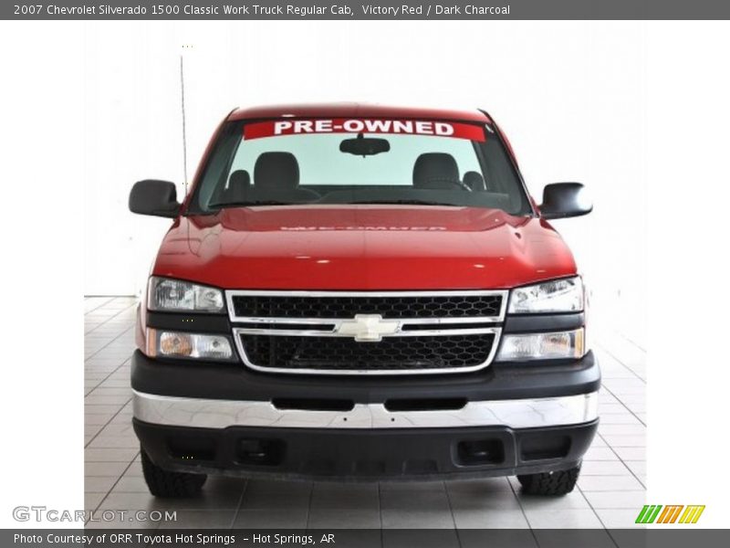 Victory Red / Dark Charcoal 2007 Chevrolet Silverado 1500 Classic Work Truck Regular Cab