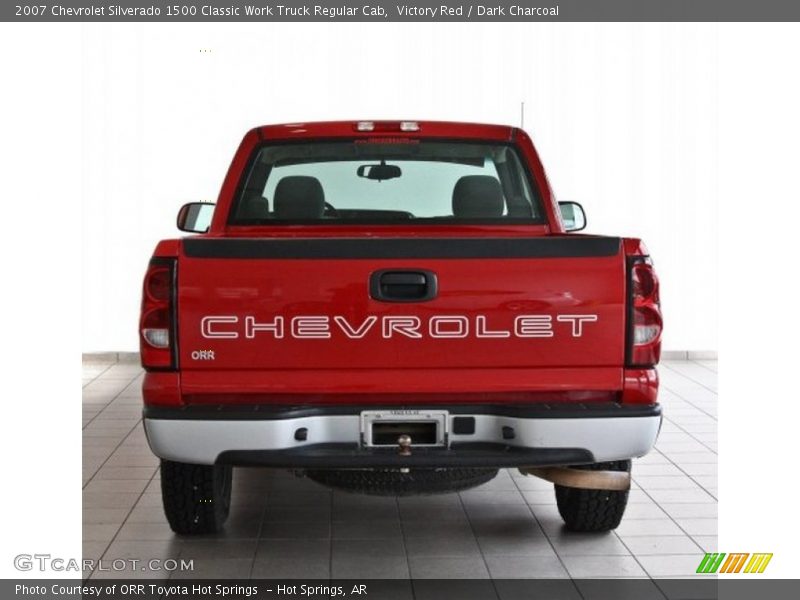 Victory Red / Dark Charcoal 2007 Chevrolet Silverado 1500 Classic Work Truck Regular Cab