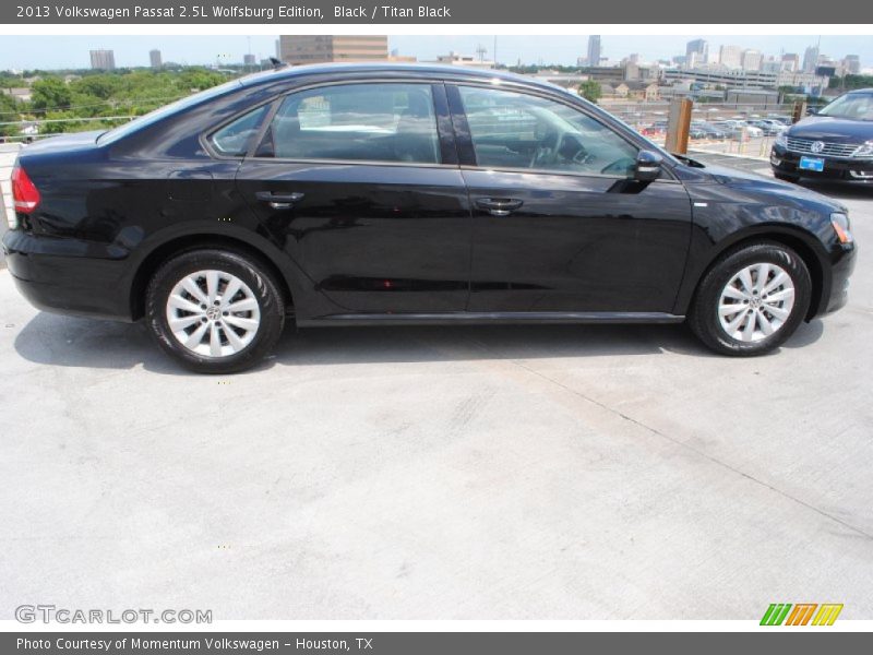 Black / Titan Black 2013 Volkswagen Passat 2.5L Wolfsburg Edition