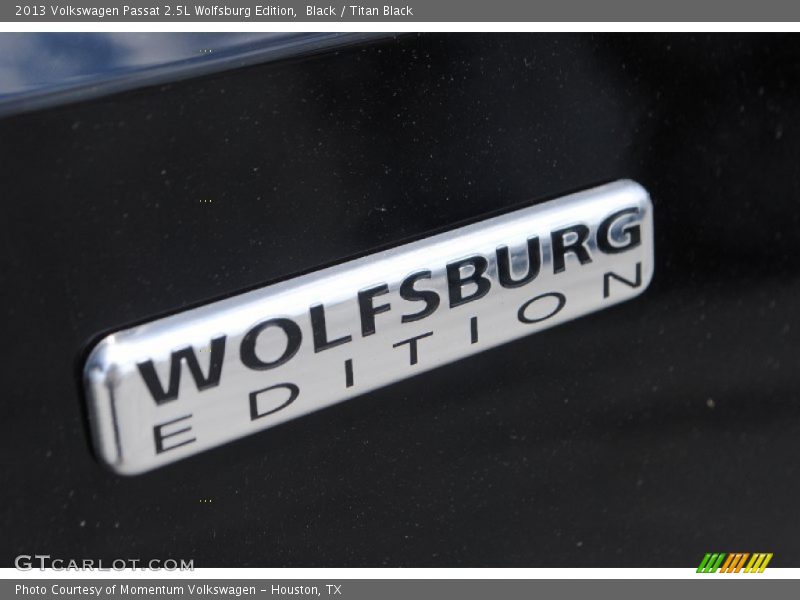 Black / Titan Black 2013 Volkswagen Passat 2.5L Wolfsburg Edition