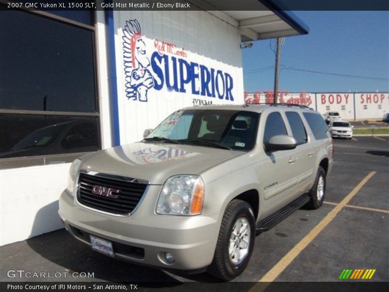 Gold Mist Metallic / Ebony Black 2007 GMC Yukon XL 1500 SLT