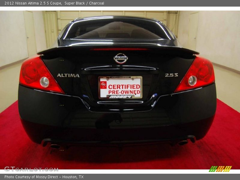 Super Black / Charcoal 2012 Nissan Altima 2.5 S Coupe