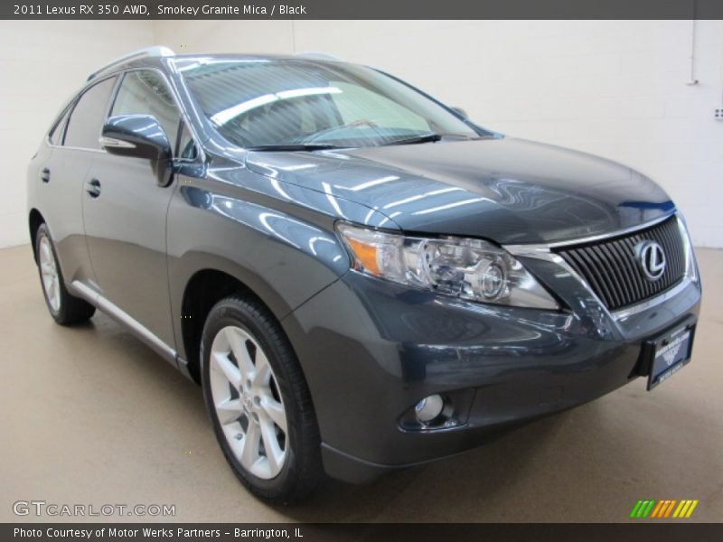 Smokey Granite Mica / Black 2011 Lexus RX 350 AWD