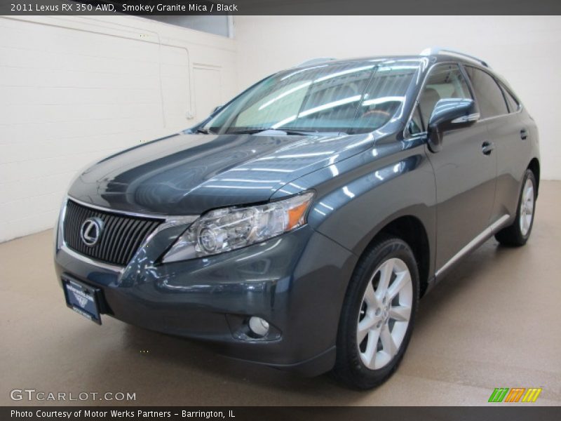 Smokey Granite Mica / Black 2011 Lexus RX 350 AWD