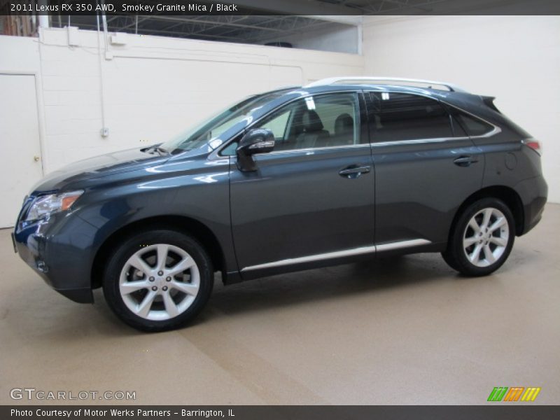 Smokey Granite Mica / Black 2011 Lexus RX 350 AWD