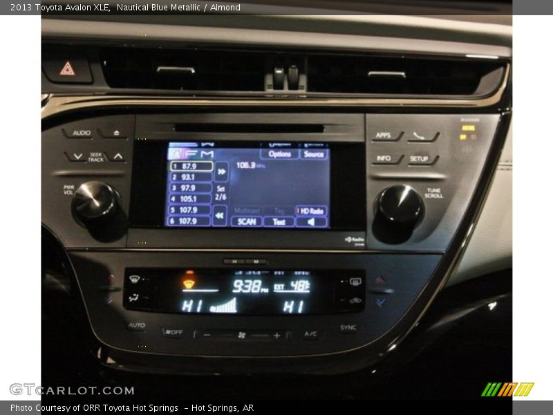 Nautical Blue Metallic / Almond 2013 Toyota Avalon XLE