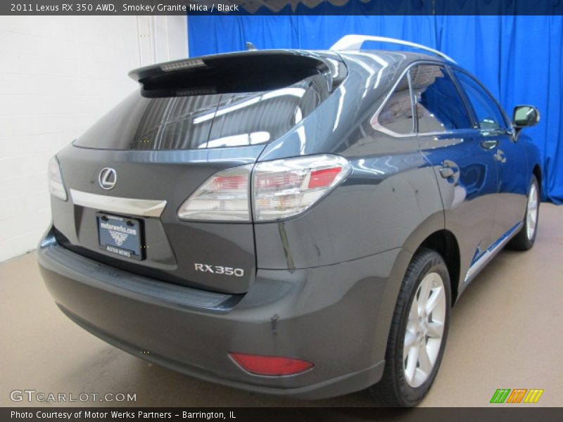 Smokey Granite Mica / Black 2011 Lexus RX 350 AWD