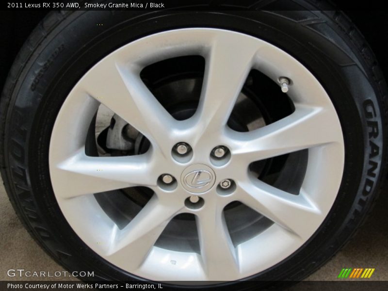 Smokey Granite Mica / Black 2011 Lexus RX 350 AWD