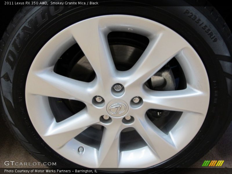 Smokey Granite Mica / Black 2011 Lexus RX 350 AWD