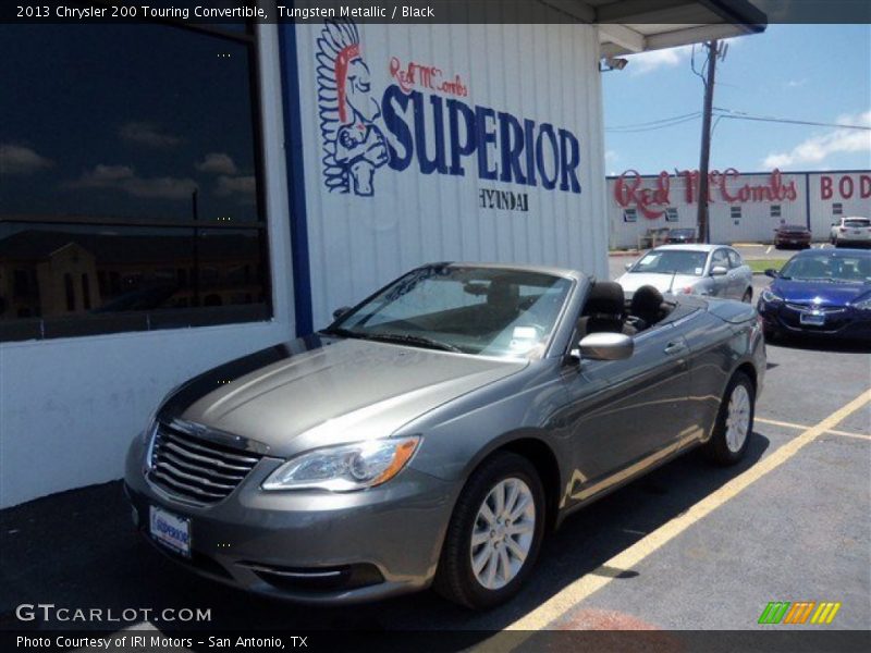 Tungsten Metallic / Black 2013 Chrysler 200 Touring Convertible
