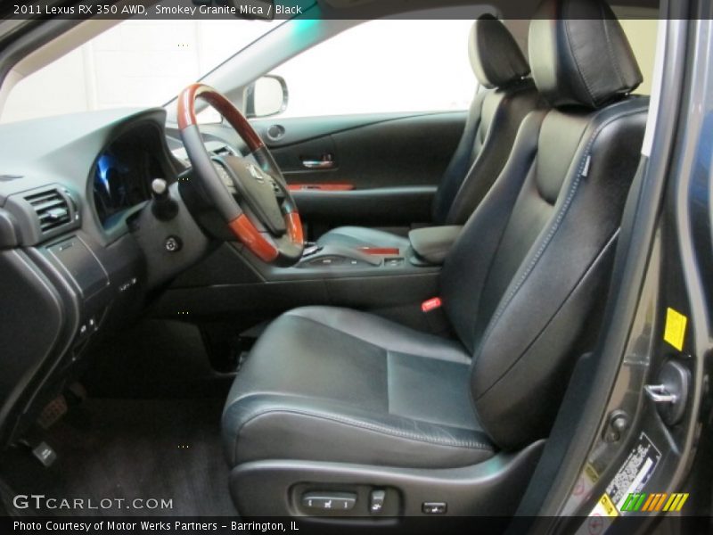 Smokey Granite Mica / Black 2011 Lexus RX 350 AWD