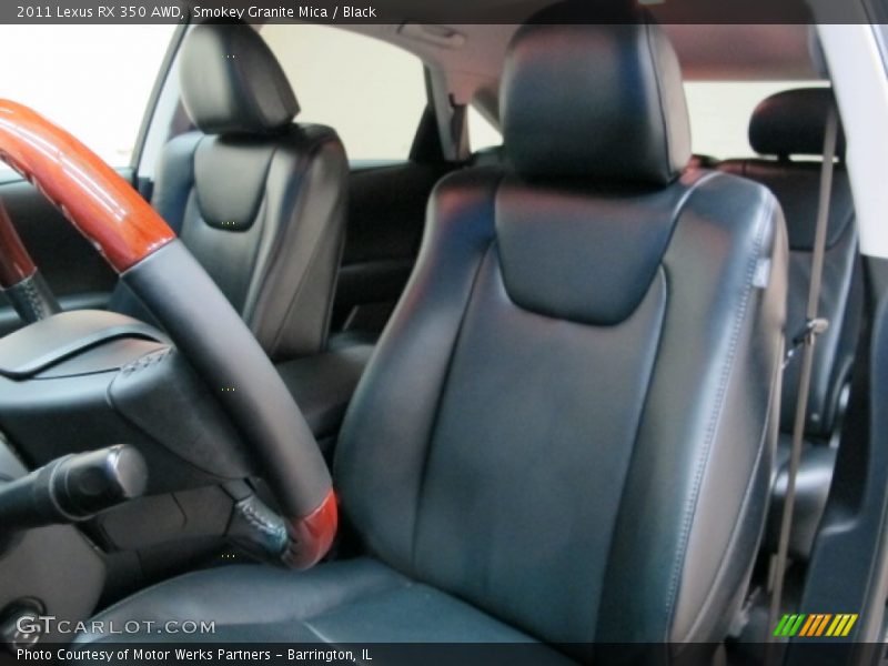 Smokey Granite Mica / Black 2011 Lexus RX 350 AWD