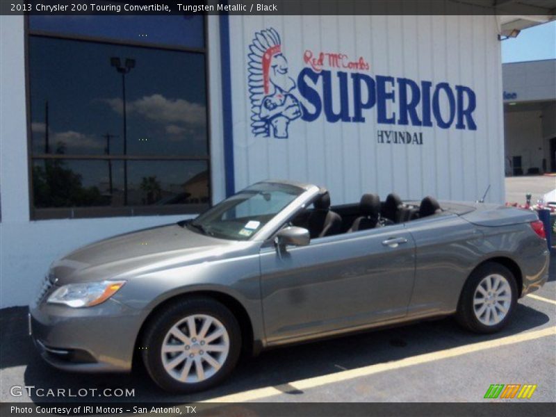 Tungsten Metallic / Black 2013 Chrysler 200 Touring Convertible