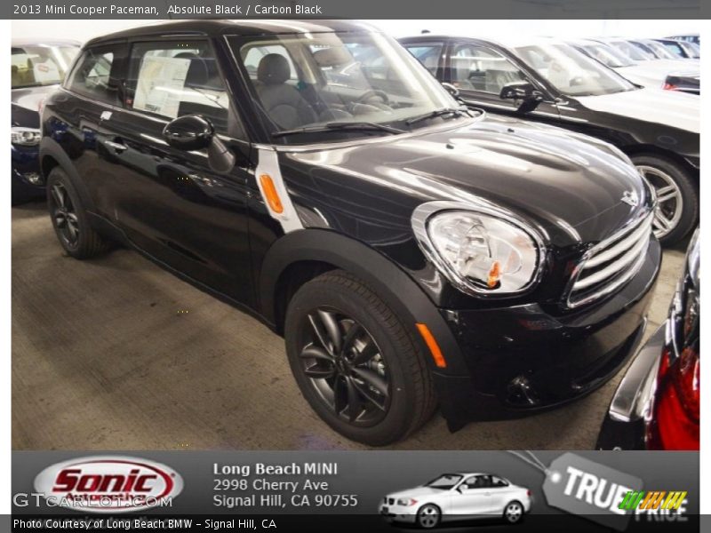 Absolute Black / Carbon Black 2013 Mini Cooper Paceman