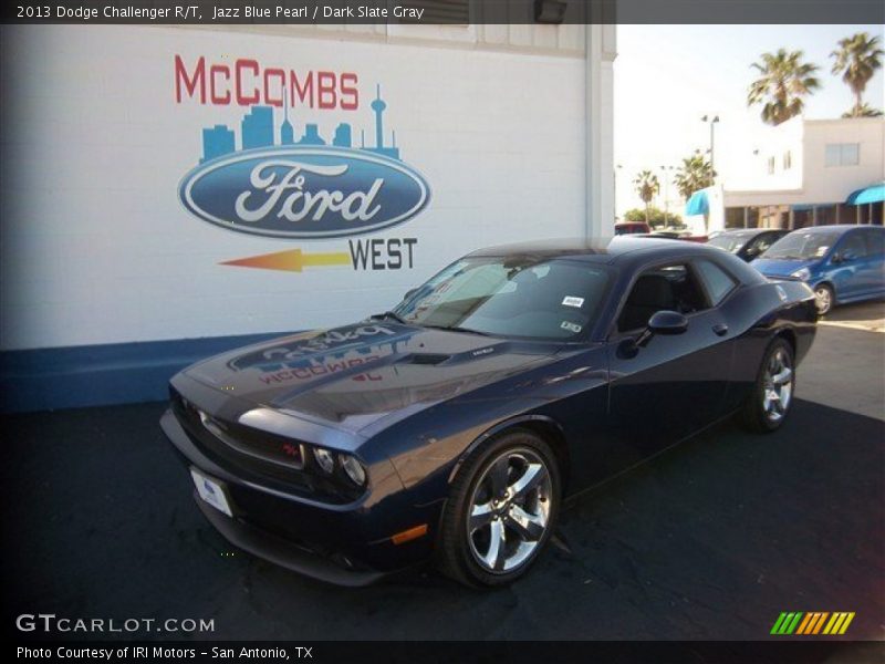 Jazz Blue Pearl / Dark Slate Gray 2013 Dodge Challenger R/T