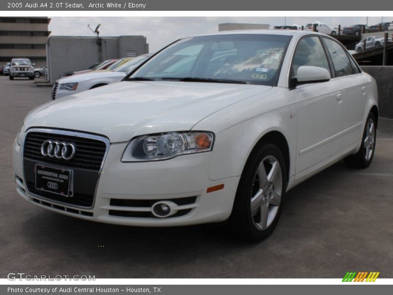 Arctic White / Ebony 2005 Audi A4 2.0T Sedan