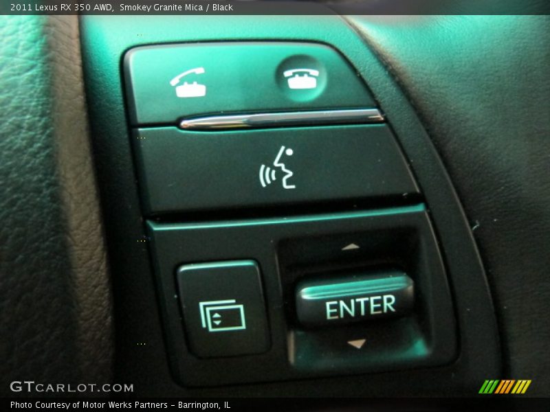 Smokey Granite Mica / Black 2011 Lexus RX 350 AWD