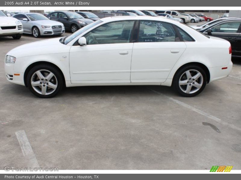 Arctic White / Ebony 2005 Audi A4 2.0T Sedan