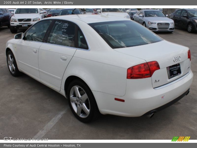Arctic White / Ebony 2005 Audi A4 2.0T Sedan