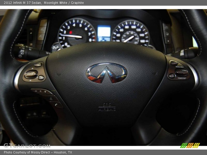 Moonlight White / Graphite 2012 Infiniti M 37 Sedan