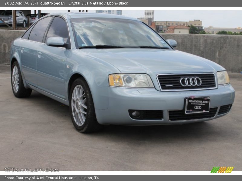 Crystal Blue Metallic / Ebony Black 2002 Audi A6 2.7T quattro Sedan