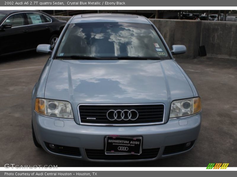 Crystal Blue Metallic / Ebony Black 2002 Audi A6 2.7T quattro Sedan